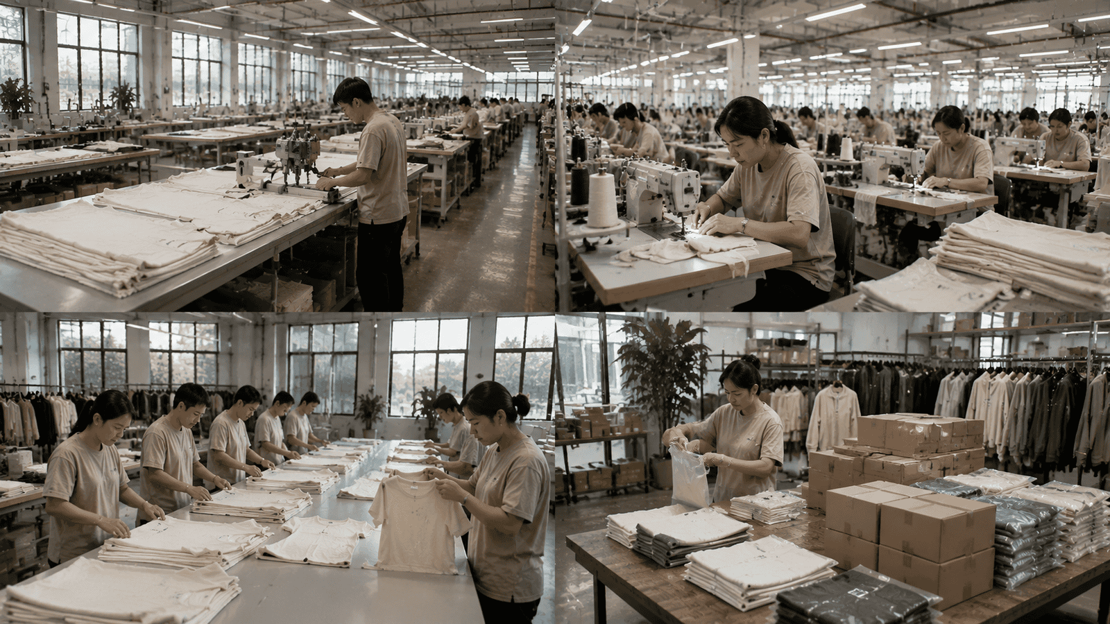 Sustainable apparel production line