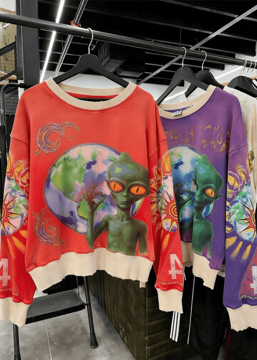 Alien Graphic Streetwear Sweatshirt (1)