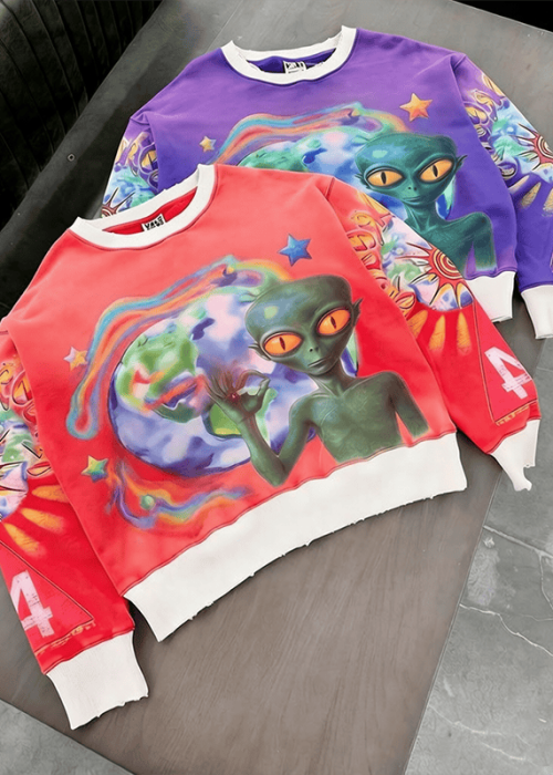 Alien Graphic Streetwear Sweatshirt (3)