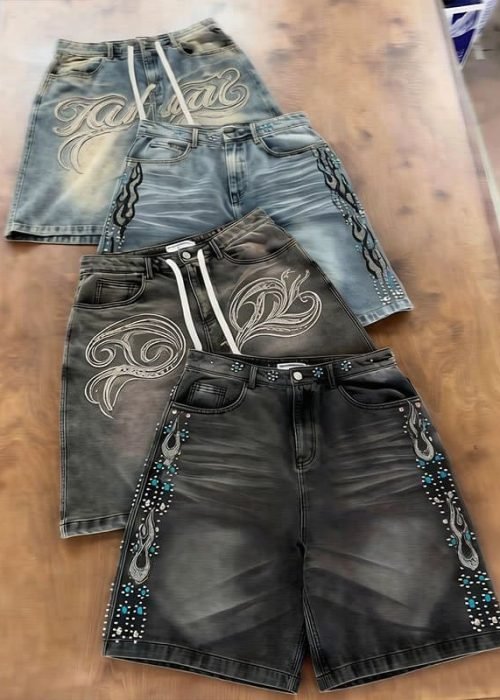 Custom Distressed Denim Shorts Manufacturer (2)