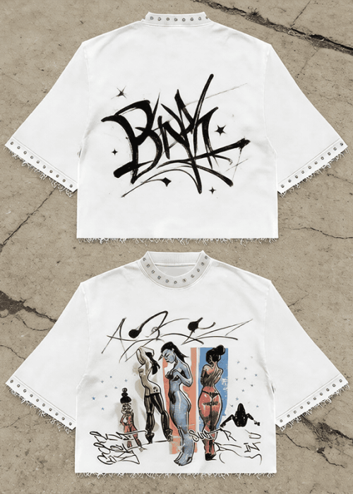 Oversized Graphic T-Shirt Retro Gothic (2)