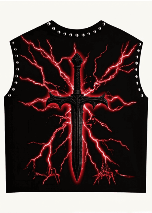 Studded Sleeveless Tee Religious (1)