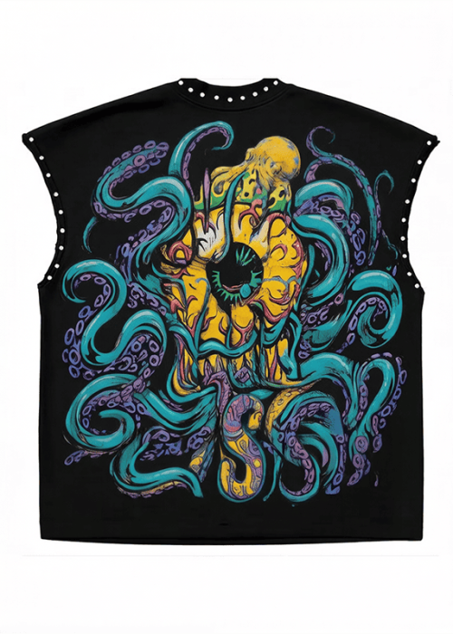 Style Men's Graffiti Graphic Vest (1)